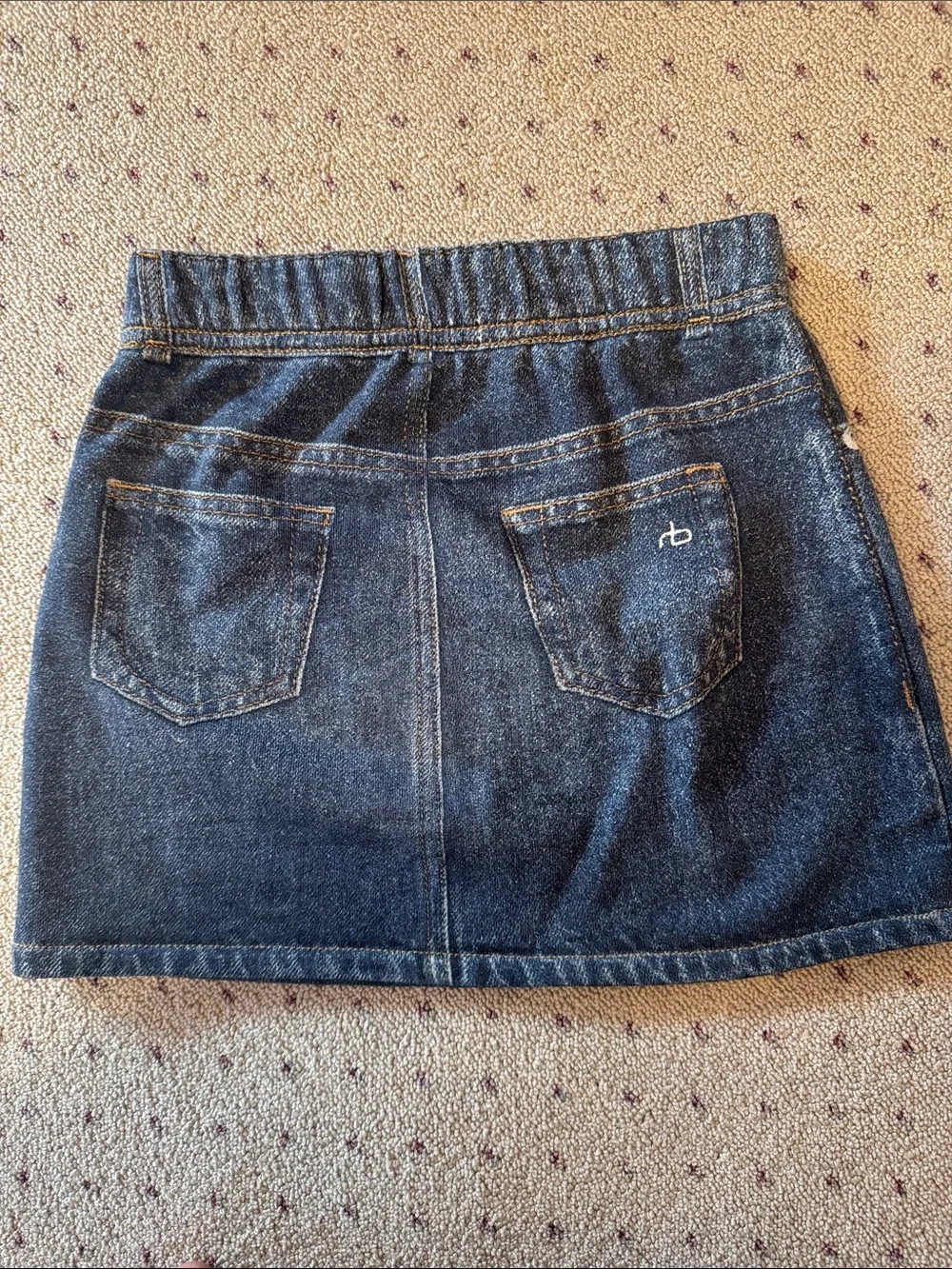 rag & bone Indigo Miramar Denim A-Line Mini Skirt